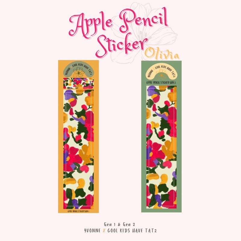 Olivia Apple Pencil Sticker