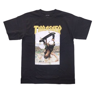 T-shirt  เสื้อ thrasher magazine thrasher skateboard t- shirts งานดีมากๆS-5XL