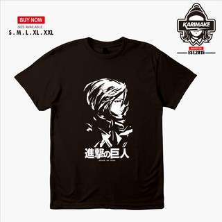 เสื้อยืด ลายการ์ตูนอนิเมะ ATTACK ON TITAN MIKASA ACKERMAN