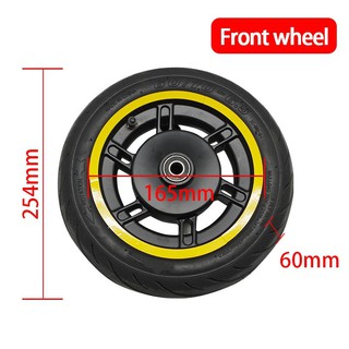 ล้อหน้าสกู๊ตเตอร์ 60/70-6.5 ยางพร้อมดุมล้อ 10 นิ้ว Front Wheel Tubeless Tire With Wheel Hub 10 inch for Ninebot Max G30