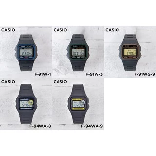แท้ 100% Casio Vintage F91W F94W F-91W F-94W series ประกัน 2 ปีเต็ม)