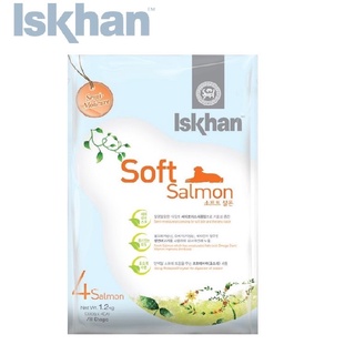 Iskhan Soft Salmon อาหารสุนัข  อีสคาน ซอฟท์ แซลมอน  ( 300G x4 ea+Ziplock)