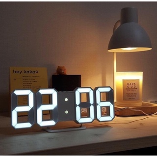 3D LED Clock นาฬิกาติดผนัง  นาฬิกา LED  นาฬิกาดิจิตอล นาฬิกา LED นาฬิกาตั้งโต๊ะ แขวนผนัง  นาฬิกาแขวน นาฬิกาดิจิตอล