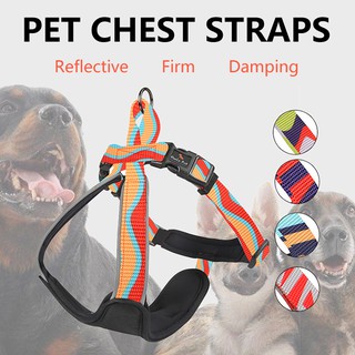 Pet dog harness 3M reflective dog harness adjustable dog harness Small dog chest harness Large dog chest harness
