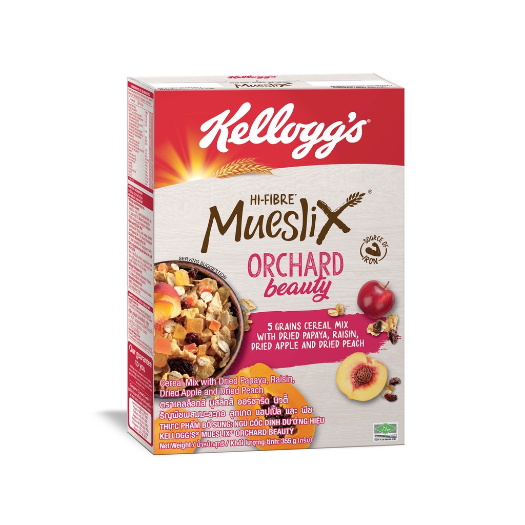 Kellogg's Mueslix Breakfast Cereal 355g:Orchard Beauty