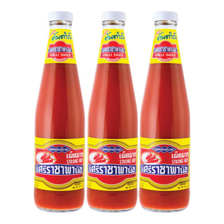  * พร้อมส่ง * ศรีราชาพานิช ซอสพริกเผ็ดมาก 570 กรัม x 3 ขวด Siracha Panich Chili Sauce 570 g x 3