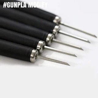 มีดเดินลาย ด้ามไม้หุ้มพลาสติกสีดำ เบอร์ 0.2, 0.4, 0.6, 0.8, 1.0 mm