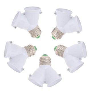 E27 to Double E 27 Base Socket Extender อะแดปเตอร์แปลงหลอดไฟ LED