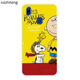 เคสโทรศัพท์ซิลิโคนพิมพ์ลาย snoopy vivo y 91 y 93 y 95 y 97 v 11 pro x 21s