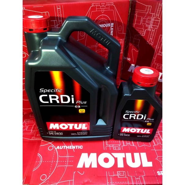 น้ำมันเครื่อง Motul CRDI Plus 5W-30, 5W-40 ดีเซล สังเคราะห์ 6+1 ลิตร