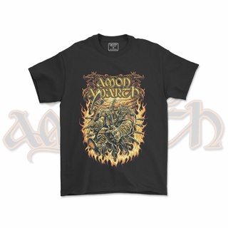 ถูกสุดๆเสื้อยืด ลาย AMARTH AMON AMARTH BAND V5รหัสเต็ม