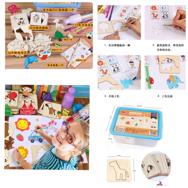 พิมพ์ฝึกวาดรูป Drawing Template