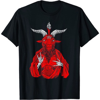 เสื้อยืดผู้ใหญ่ ลาย Blackcraft AntiChrist Goat Satan Baphomet สําหรับ AtheistS-5XL