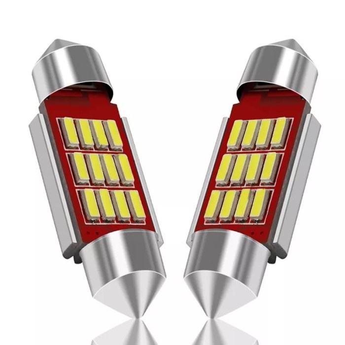 MATA ห้องโดยสาร LED CEILING LIGHTS FESTOON 36MM 12 EYES ห้องโดยสารรถยนต์ LED