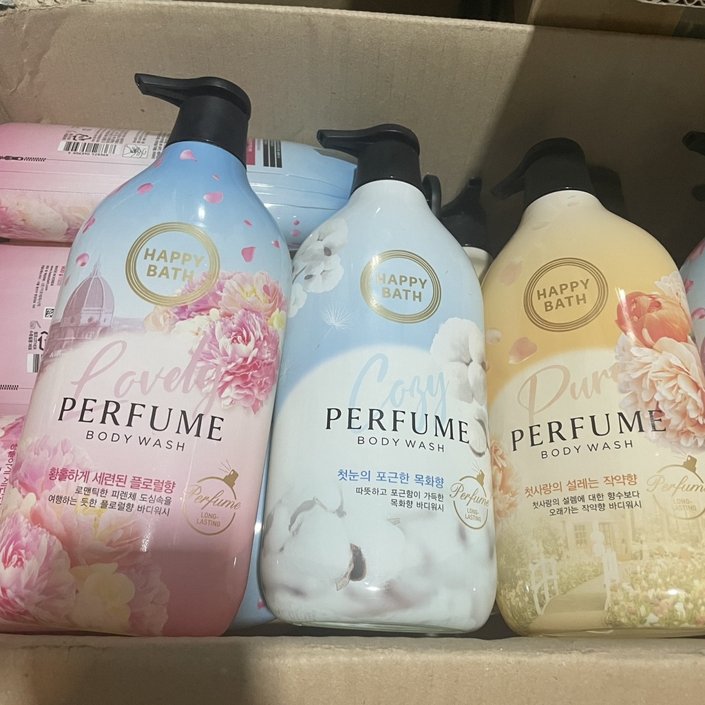 🌸HAPPY BATH Essence & Perfume Body Wash 900ml [ของแท้/พร้อมส่ง]