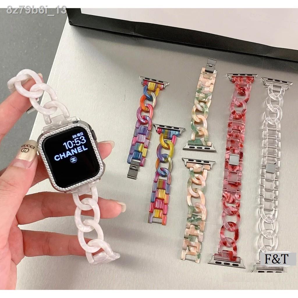 รุ่นล่าสุดของปี 2021 รับประกัน  24 ชั่วโมง♟ใหม่ สายนาฬิกา Apple Watch Resin Straps เรซิน สาย Apple Watch SE Applewatch S