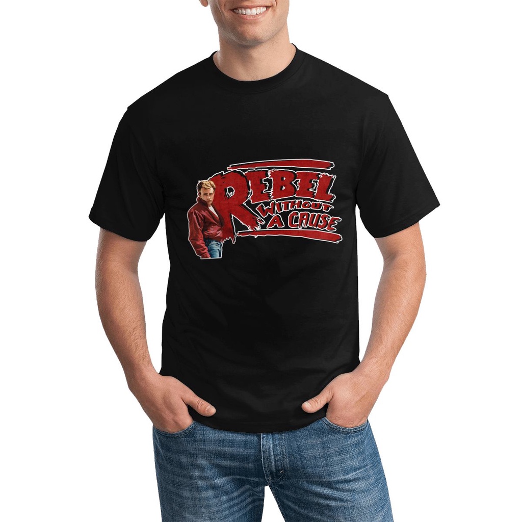 เสื้อยืดลําลอง แขนสั้น พิมพ์ลาย James Dean Rebel สําหรับผู้ชาย