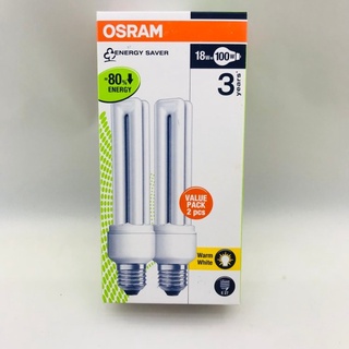 หลอดประหยัดไฟ หลอดตะเกียบ Osram Dulux Value 18W/827 แสง Warm White ทัศศิพร Tassiporn