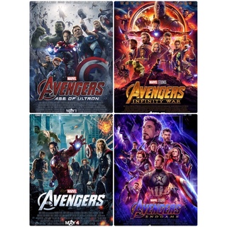 โปสเตอร์หนัง Avenger 1-4 ขนาด 11.5 X 16.5 นิ้ว (A3)