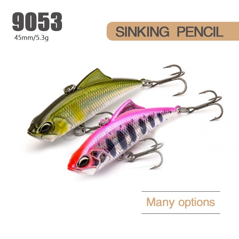 เหยื่อตกปลาเหยื่อฮาร์ด Vib 45มม 5.3กรัม Sinking