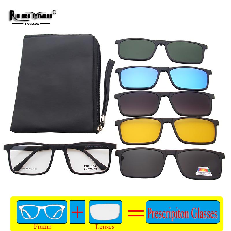 TR90 Prescription Eyeglasses Men Glasses Fill Resin Lenses Myopia