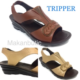 รองเท้า รัดส้น หนังพียู Tripper