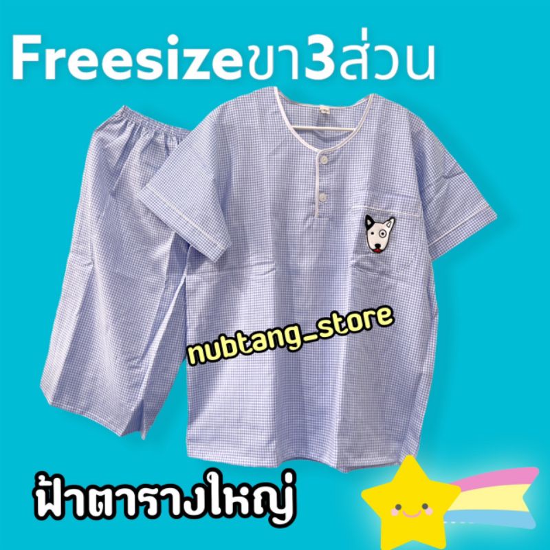 ชุดนอนผู้ใหญ่p+p ผ้าชิโนริ (ฟรีไซส์) คอกลมสวมหัว ขาสามส่วน แขนสั้น ราคา ถูกที่สุด ดีลบีเคเค แกลเลอรีภาพที่ 7
