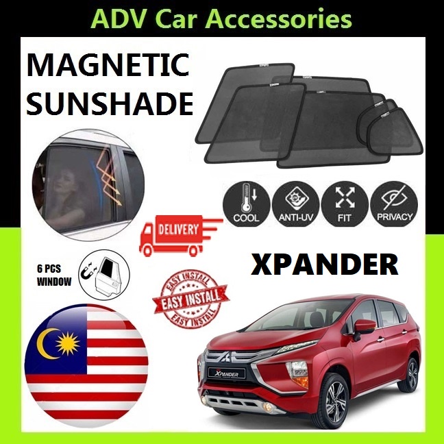 ม่านบังแดดแม่เหล็ก Mitsubishi XPANDER ADV [6 ชิ้น]