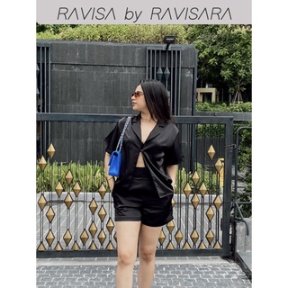 RAVISA by RAVISARA - BATTERSEA Top สื้อแขนสั้น กระดุมเดียว