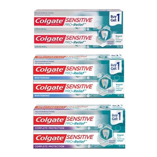 Colgate Sensitive Pro Relief Toothpaste Twin Pack ยาสีฟัน คอลเกต เซนซิทีฟ โปรรีลีฟ 110 กรัม (แพ็คคู่) (เลือกสูตร)