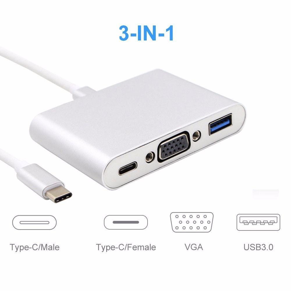 TYpe C USB to Vga และ USB 3.0 + สาย Type C - USB-C