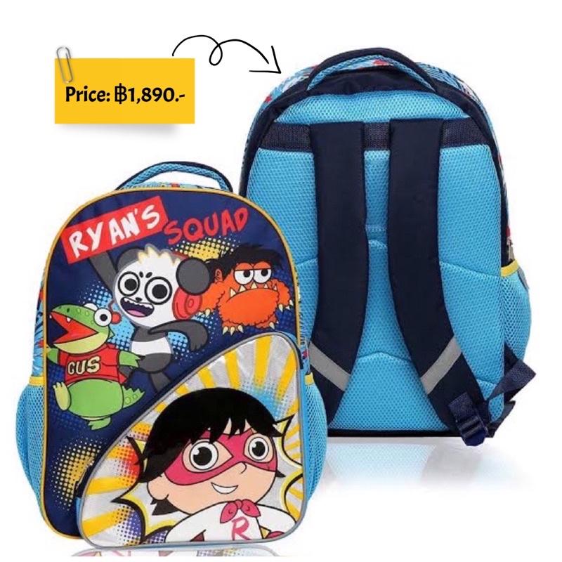 กระเป๋าเป้ Ryan's World Backpack for Boys &amp; Girls