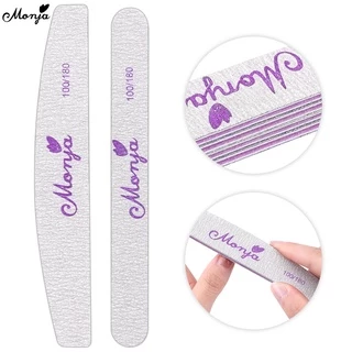 Monja ไฟล์เล็บ ตะไบขัดเล็บ 3 / 4 / 5 ชิ้น nail tips trimmer sanding grit manicure extension care design tools