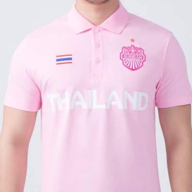 เสื้อโปโล THAILAND บุรีรัมย์ 2016 สีชมพูล