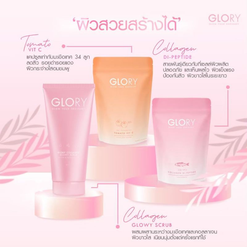 🛒ส่งฟรี 🐟Glory Collagen & Tomato VitC🍅