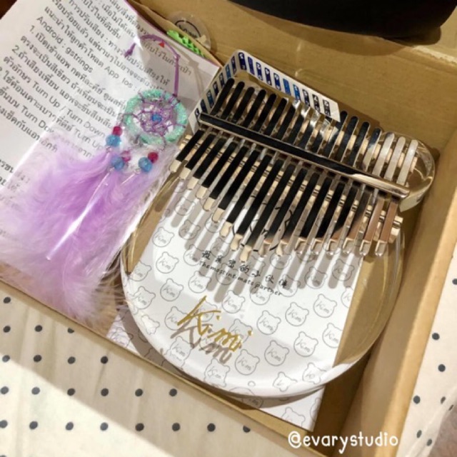 ‼️พร้อมส่งจากไทย‼️kalimba kimi คาลิมบาใส พร้อมส่ง จัดส่งฟรี คาลิมบาหมี kimi