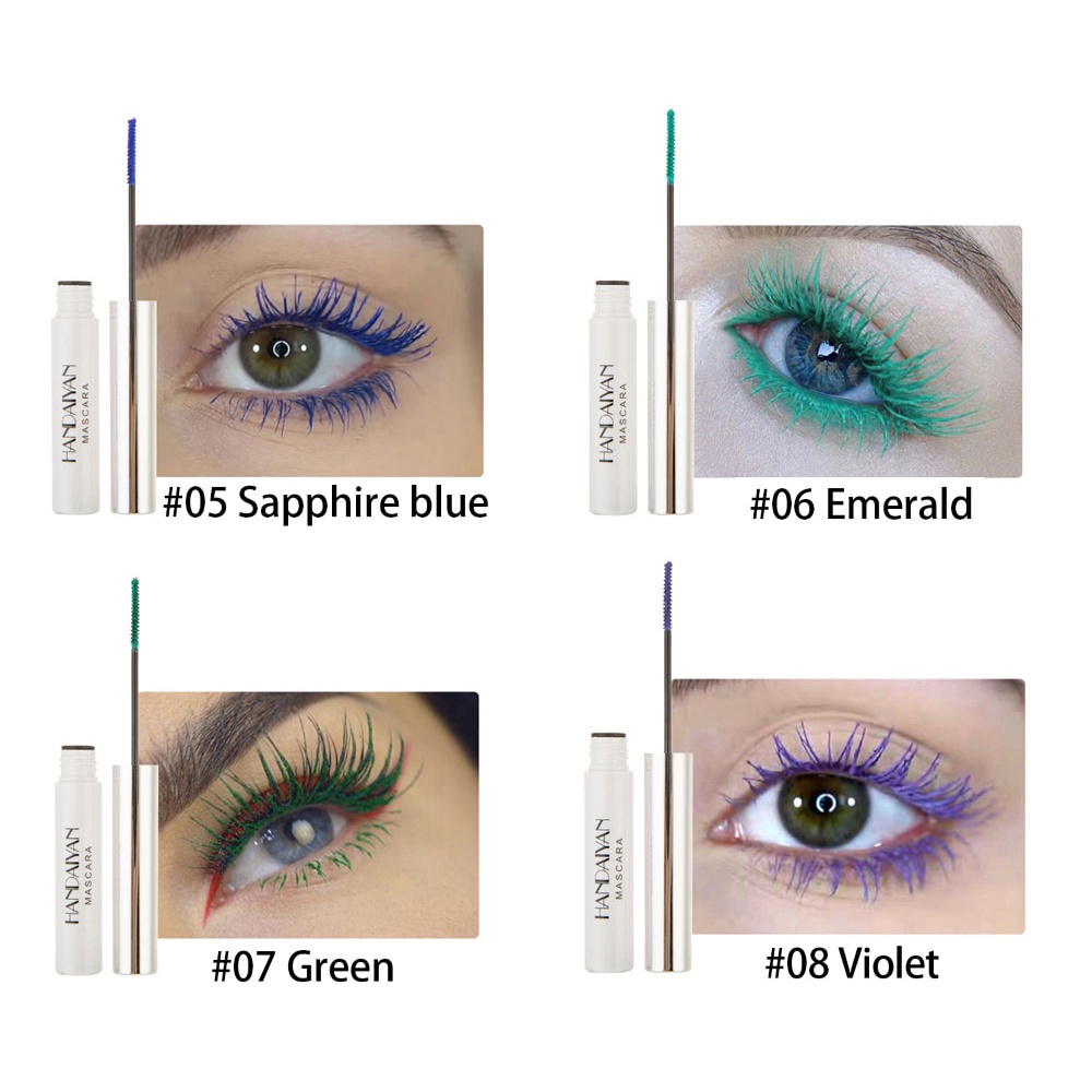 Handaiyan มาสคาร่า สีขาว กันน้ํา ดัดขนตา หนา ยาว กันเปื้อน สวมใส่ง่าย แห้งเร็ว แต่งหน้าตา - รูปที่ 5