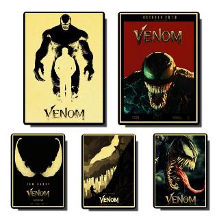 โปสเตอร์ แบบติดผนัง รูปภาพยนต์ Venom สไตล์วินเทจ สําหรับตกแต่งบ้าน