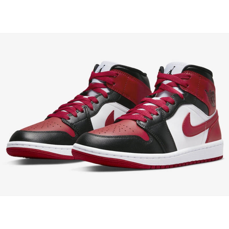 Nike Air Jordan 1 Mid Bred Toe (WMN) Size 11 USW 28 CM ของแท้ มือ1 ป้ายไทย