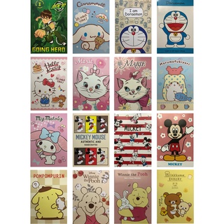 สมุดปกอ่อนลายการ์ตูนน่ารักจาก Disney และ Sanrio