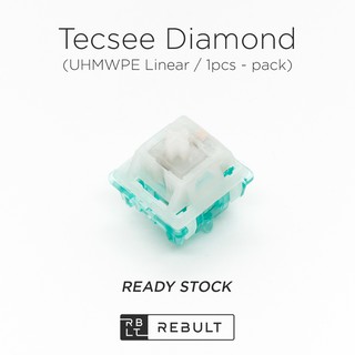 Tecsee Diamond (UHMWPE Linear) สวิตช์เชิงกล สําหรับคีย์บอร์ดเชิงกล