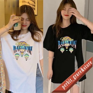 perbit_grace 2253/2265/2254 เสื้อยืดสาวอวบ Oversize T-shirt เสื้อโอเวอร์ไซส์ผู้หญิง เสื้อยืดคอกลม ผ่าข้าง