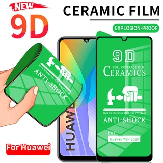 9D ฟิล์มกันรอยหน้าจอเซรามิกสําหรับ Huawei P20 P30 Lite P40 Nova 5T 7i 7 SE Y7A Y5P Y6P Y7P Y6S Y9S Y7 Pro Y9 Prime 2019