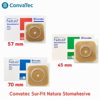 Convatec Sur-Fit Natura Stomahesive 3 ขนาด [แบบแบ่งขาย 1 ชิ้น] แป้นแข็ง สำหรับติดถุงอุจจาระแบบเต็มแผ่น (เฉพาะแป้น)