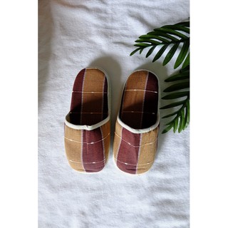 รองเท้าสวมใส่ในบ้าน ผ้าฝ้ายมอมือ cotton slippers