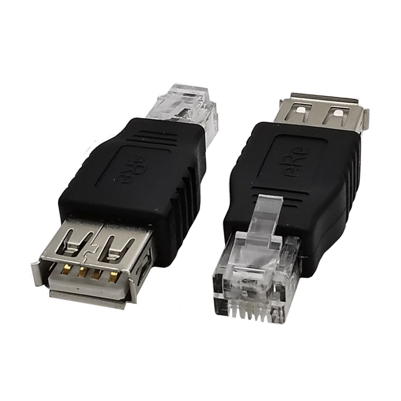 Bt อะแดปเตอร์เชื่อมต่อโทรศัพท์อีเธอร์เน็ต USB 2 0 USB-A Female To RJ11 6P2C Male
