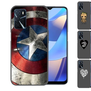 OPPO A15S A9 2020 A5 A3S AX7 AX5S A7 A32 A33 A53S OPPO A53 A31 A91 A12 F11 Pro F9 Captain America Tempered Glass Cover Anti-Scratch Phone Case