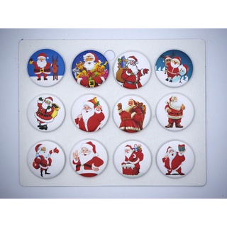 เข็มกลัด 3.2cm/4.4cm Santa  ซานต้า การ์ตูน อนิเมะ Cartoon Anime