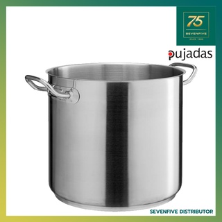 PUJADAS หม้อสแตนเลส หม้อมีหูจับ หม้อทรงสูง สแตนเลส 18/10 เครื่องครัวสแตนเลส เส้นผ่านศูนย์กลาง16-40ซม. PUJ1-218