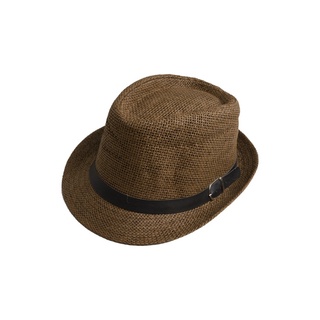 Fedora หมวกคาวบอย fedora สีน้ําตาลเข้ม เข็มขัด houseofcuff